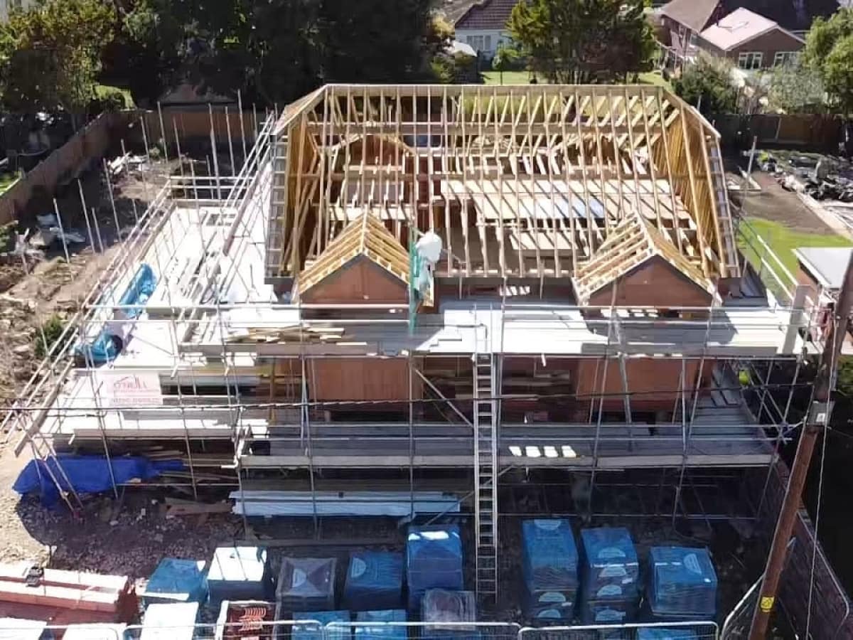 A loft conversion in progress